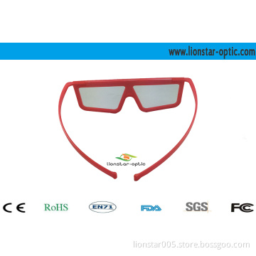 Linear polarized 3d glasses for cinema